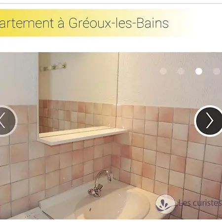 Apartmán Coquet Classe Deux Etoiles, Balcon Avec Table, Et Wifi Gréoux-les-Bains