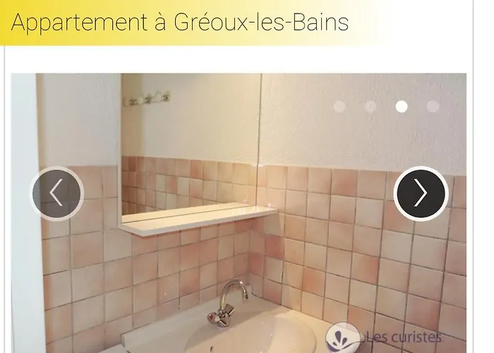 Apartment Coquet Classe Deux Etoiles, Balcon Avec Table, Et Wifi Greoux-les-Bains